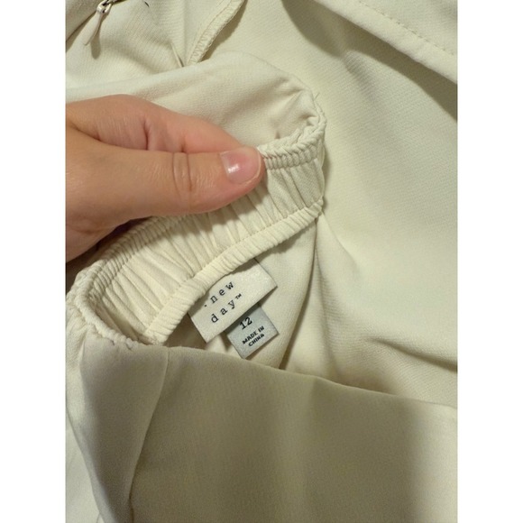 A New Day Women's Cream Strapless Mini Dress Party Cocktail Size 12 - Picture 6 of 6